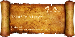 Tokár Viktor névjegykártya